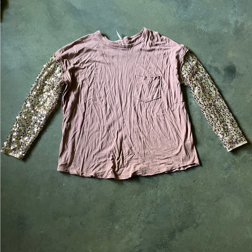 Free people sequin top